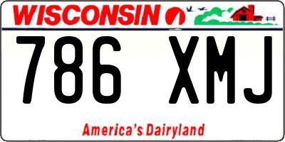 WI license plate 786XMJ