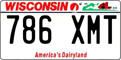 WI license plate 786XMT