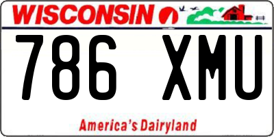 WI license plate 786XMU