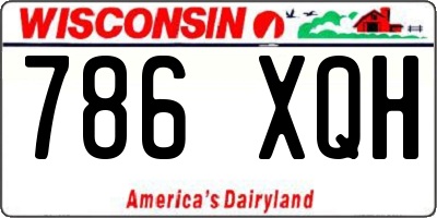 WI license plate 786XQH