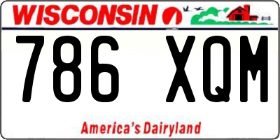 WI license plate 786XQM
