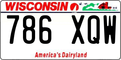 WI license plate 786XQW