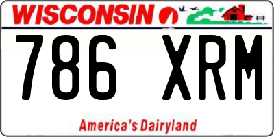 WI license plate 786XRM