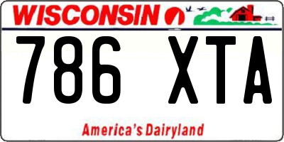 WI license plate 786XTA