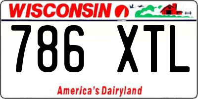 WI license plate 786XTL