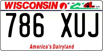 WI license plate 786XUJ