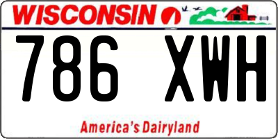 WI license plate 786XWH