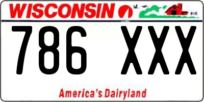 WI license plate 786XXX