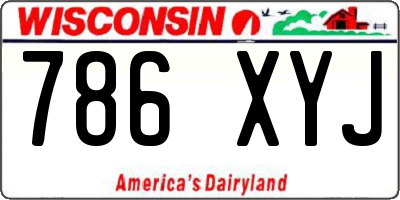 WI license plate 786XYJ