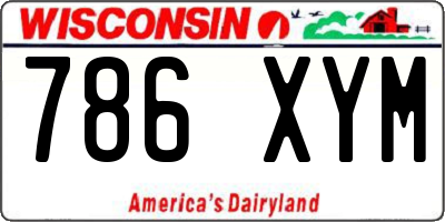 WI license plate 786XYM