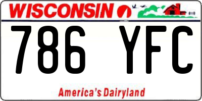 WI license plate 786YFC