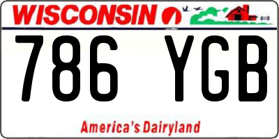 WI license plate 786YGB