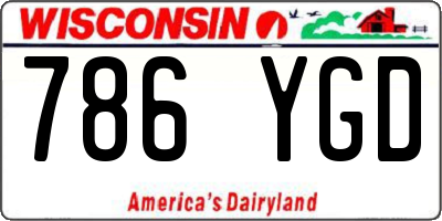 WI license plate 786YGD