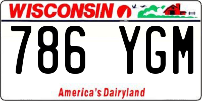 WI license plate 786YGM