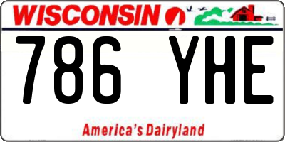 WI license plate 786YHE