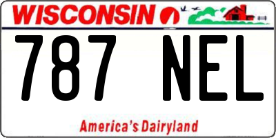 WI license plate 787NEL