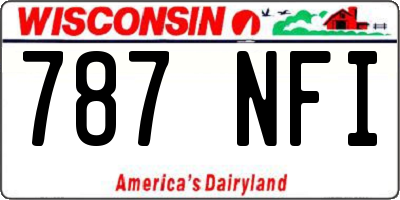 WI license plate 787NFI
