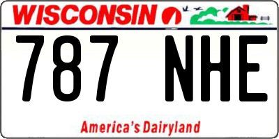 WI license plate 787NHE