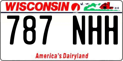 WI license plate 787NHH