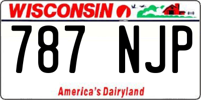 WI license plate 787NJP