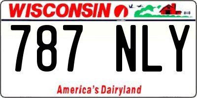 WI license plate 787NLY