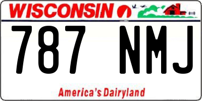 WI license plate 787NMJ