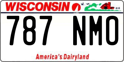 WI license plate 787NMO