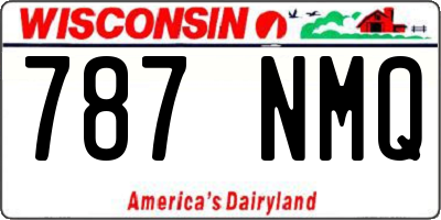 WI license plate 787NMQ