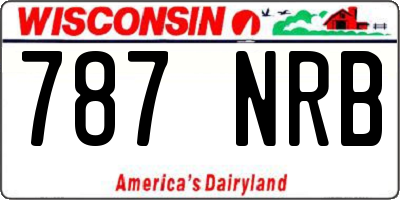 WI license plate 787NRB