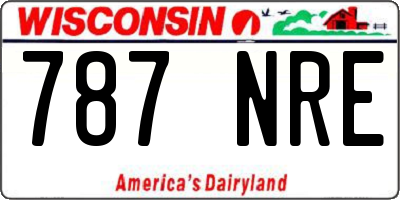 WI license plate 787NRE