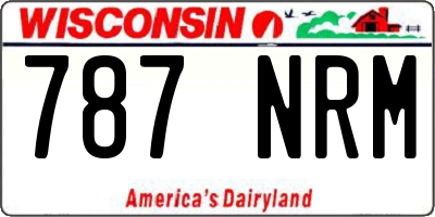WI license plate 787NRM