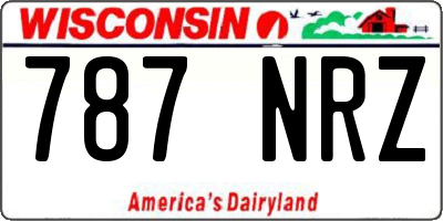 WI license plate 787NRZ