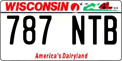 WI license plate 787NTB