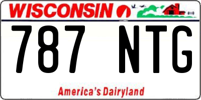 WI license plate 787NTG