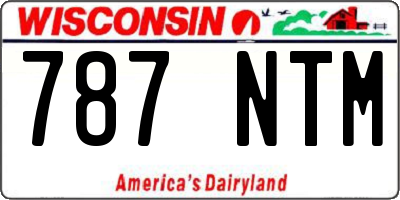 WI license plate 787NTM