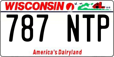 WI license plate 787NTP