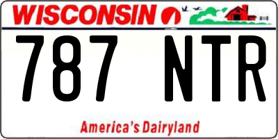 WI license plate 787NTR