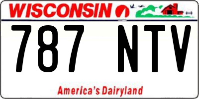 WI license plate 787NTV