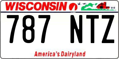 WI license plate 787NTZ