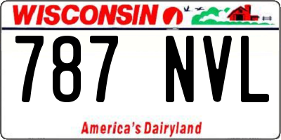 WI license plate 787NVL