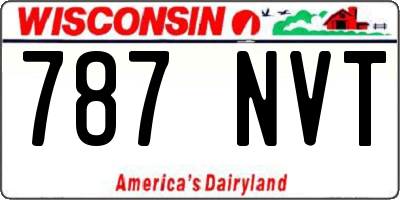 WI license plate 787NVT