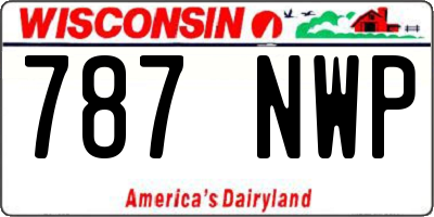 WI license plate 787NWP