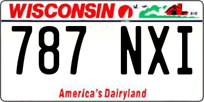 WI license plate 787NXI