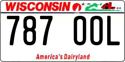 WI license plate 787OOL