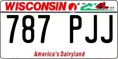 WI license plate 787PJJ