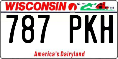 WI license plate 787PKH