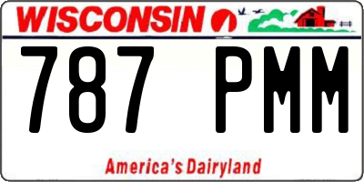 WI license plate 787PMM