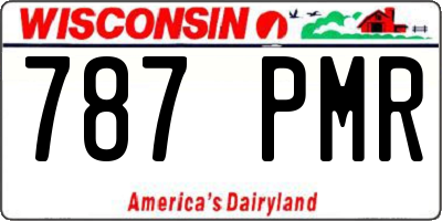 WI license plate 787PMR