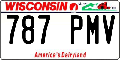 WI license plate 787PMV