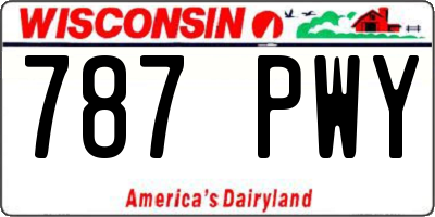 WI license plate 787PWY